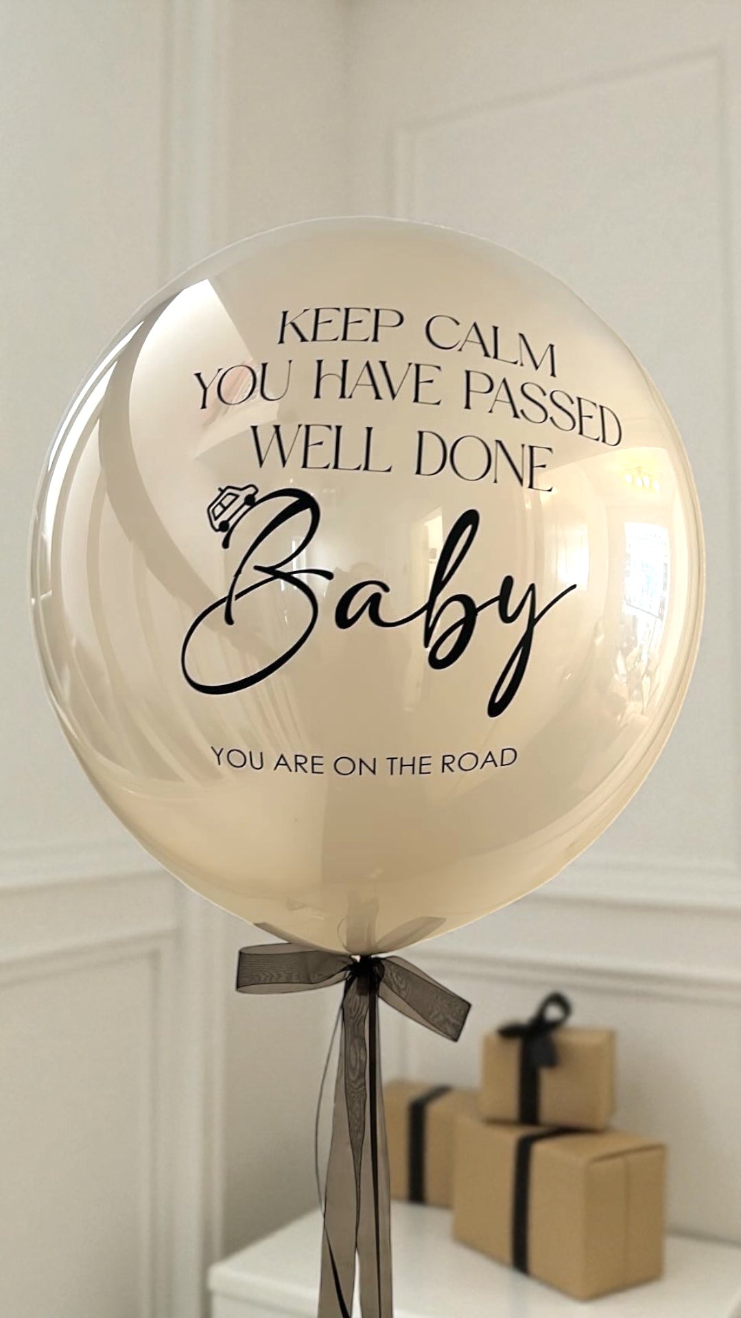Helium Glass Bubble Balloon Inflated