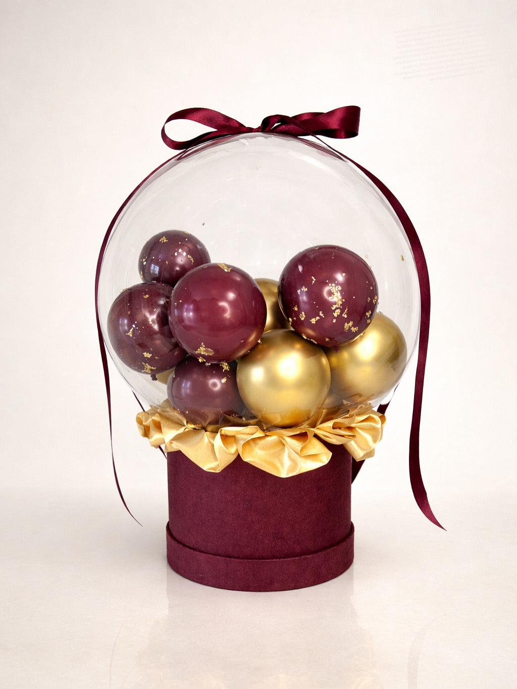 Personalised Bubble Balloon Hat Box Gift
