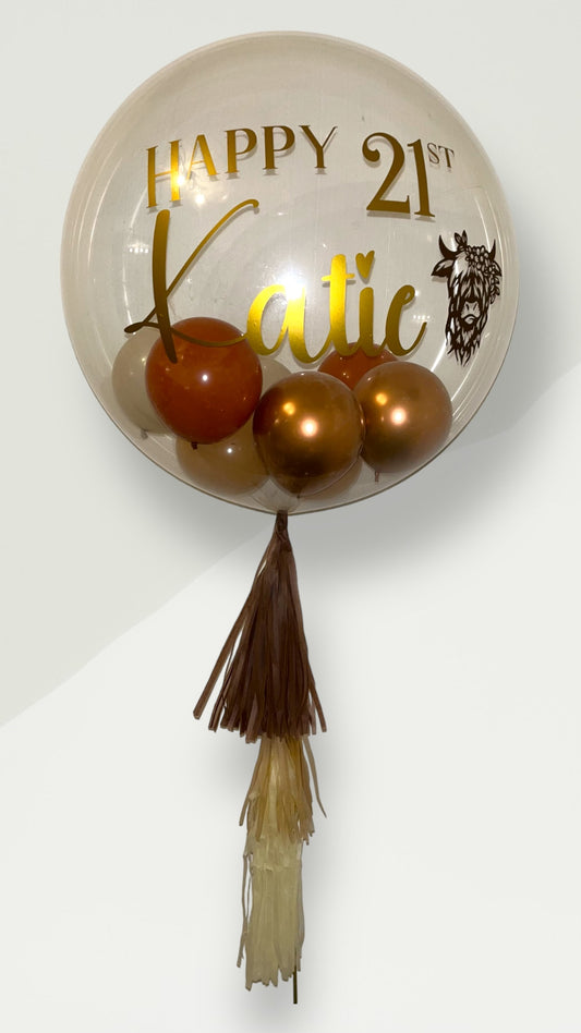 Personalised Bubble Balloon (Helium)