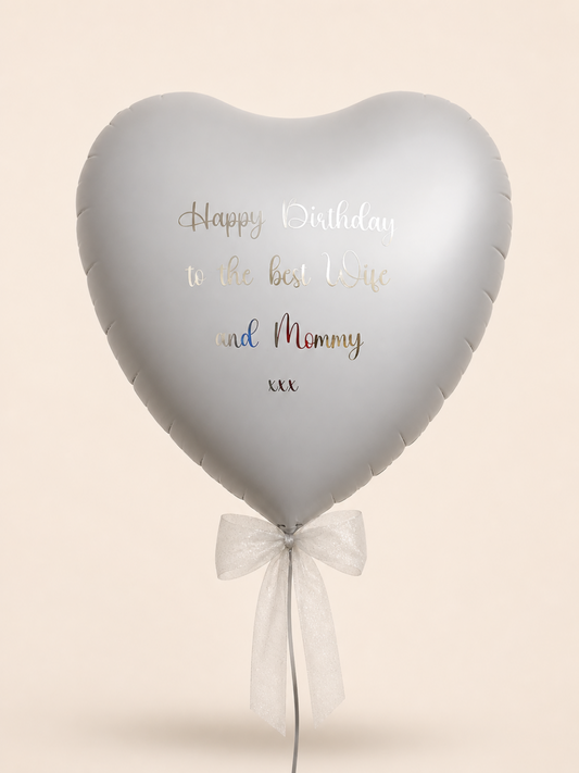 Giant Heart Balloon • 36” Helium Inflated