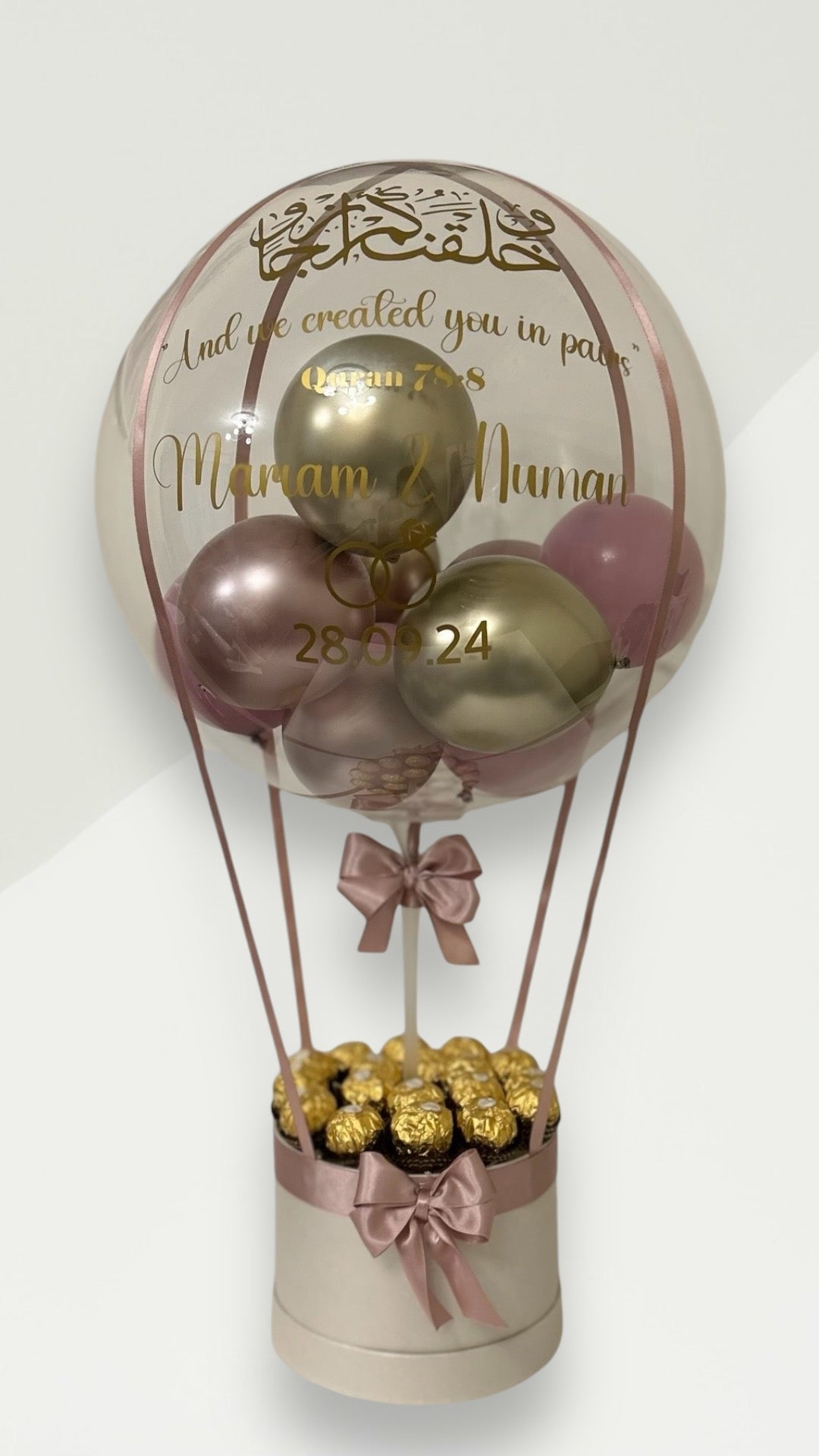 Hot Air Balloon Ferrero Bouquet