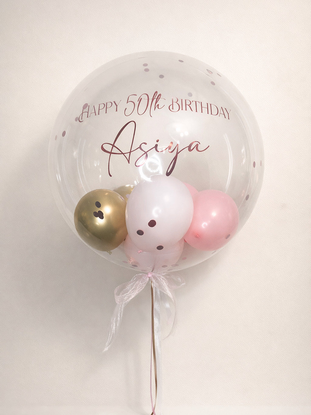 Personalised Bubble Balloon (Helium)