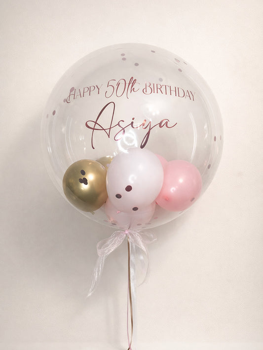 Personalised Bubble Balloon (Helium)