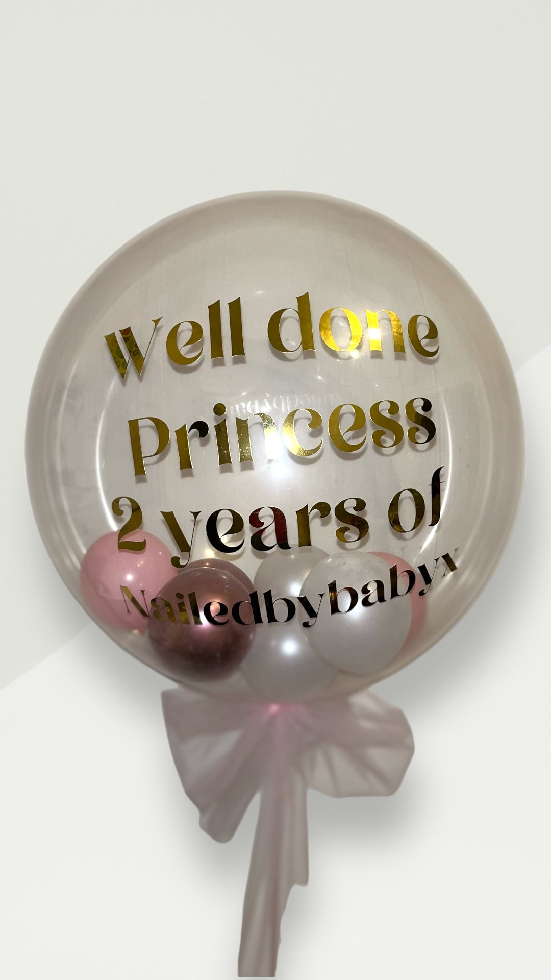 Personalised Bubble Balloon (Helium)