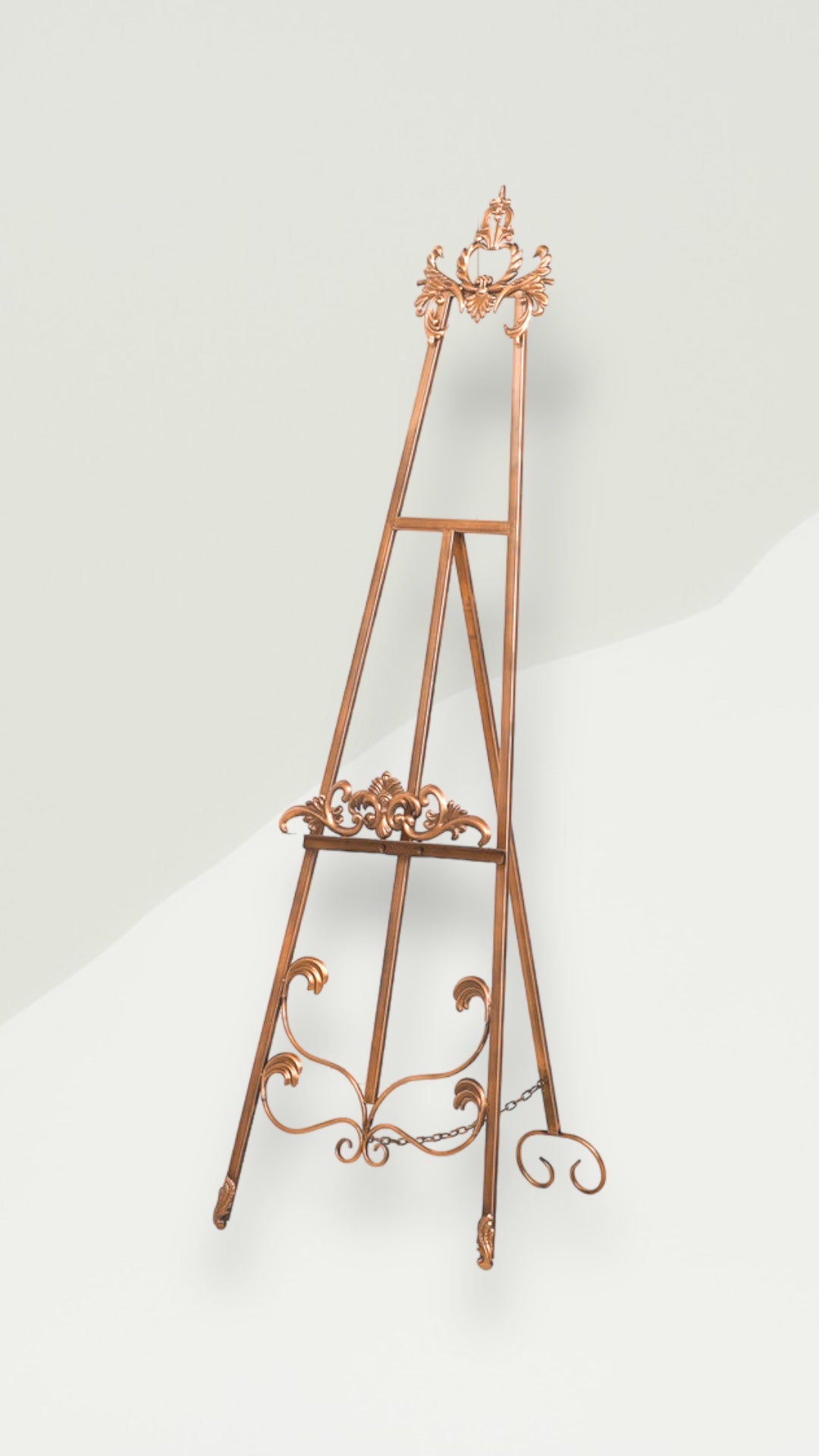 Antiqued Gold Metal Easel