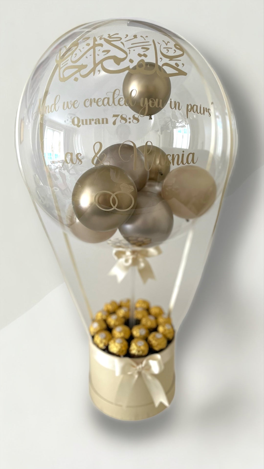 Hot Air Balloon Ferrero Bouquet